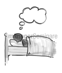 Zeichnung Schlafender Mensch