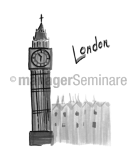 Zeichnung London, Big Ben