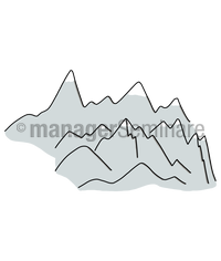Zeichnung Gebirge