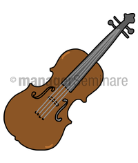 Zeichnung Geige