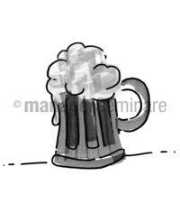 Zeichnung Bier