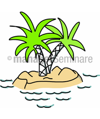 Zeichnung Palmeninsel