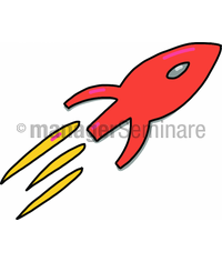 Zeichnung Rote Rakete