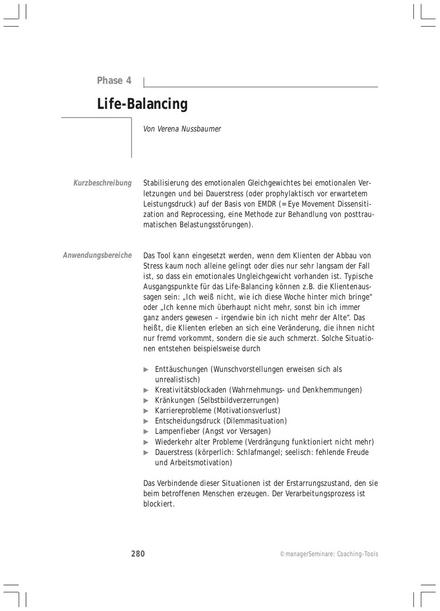 zum Tool: Coaching-Tool: Life-Balancing