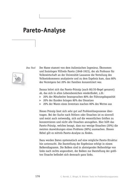 Tool  Problemlösungs-Tool: Pareto-Analyse