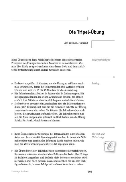 zum Tool: Solution-Tool: Die Tripel-Übung