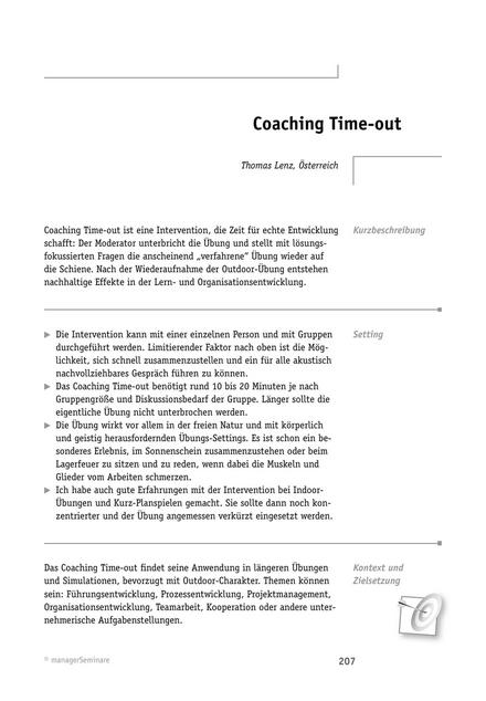Solution-Tool: Coaching Time-out