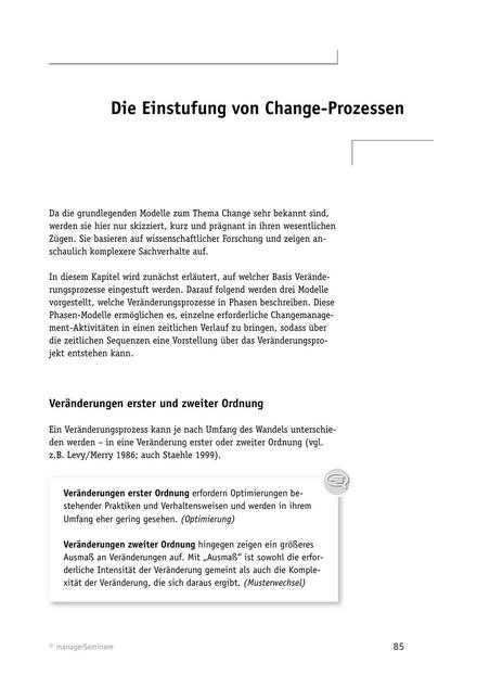 zum Fachbeitrag: Veränderungsprozess-Begleitung: Die Einstufung von Change-Prozessen