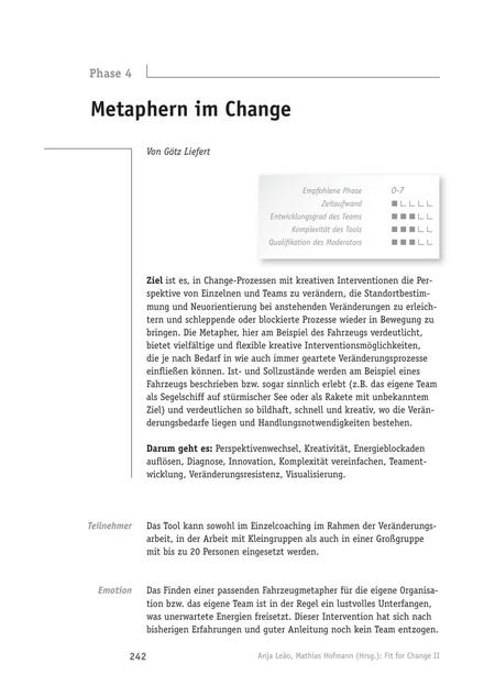 zum Tool: Change-Tool: Metaphern im Change