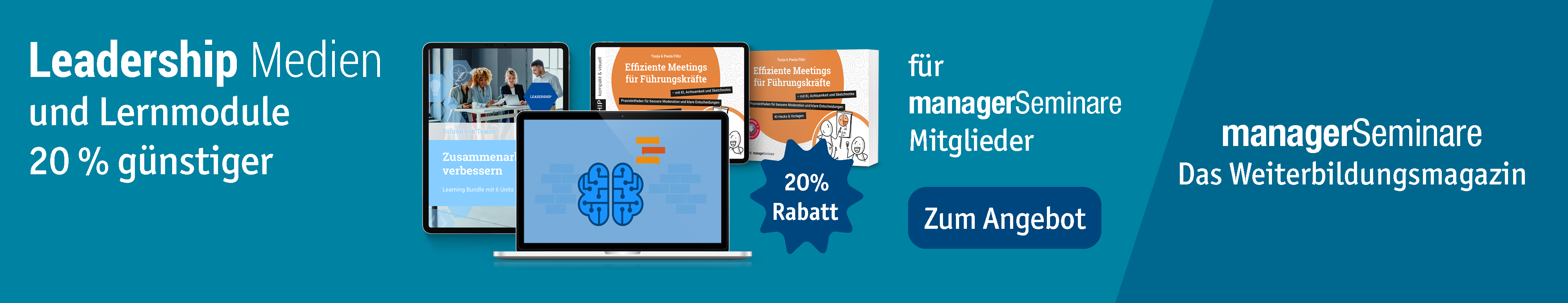 Rabatt für managerSeminare Mitglieder