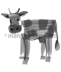 Zeichnung: Kuh
