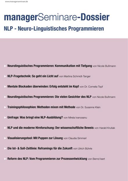 Dossier NLP - Neurolinguistisches Programmieren