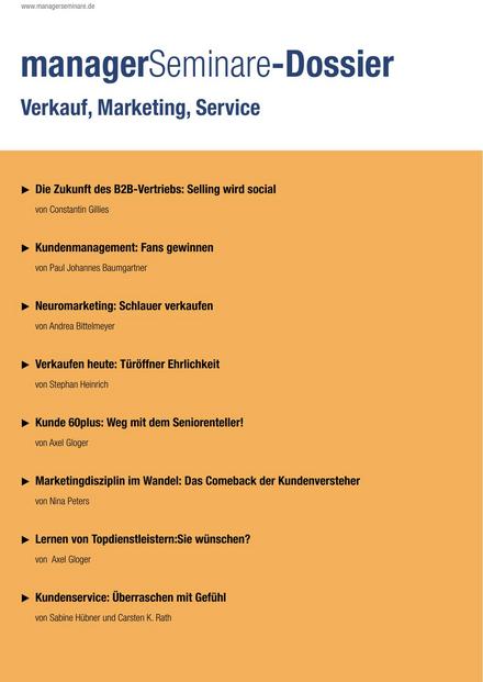 Dossier Verkauf, Marketing, Service