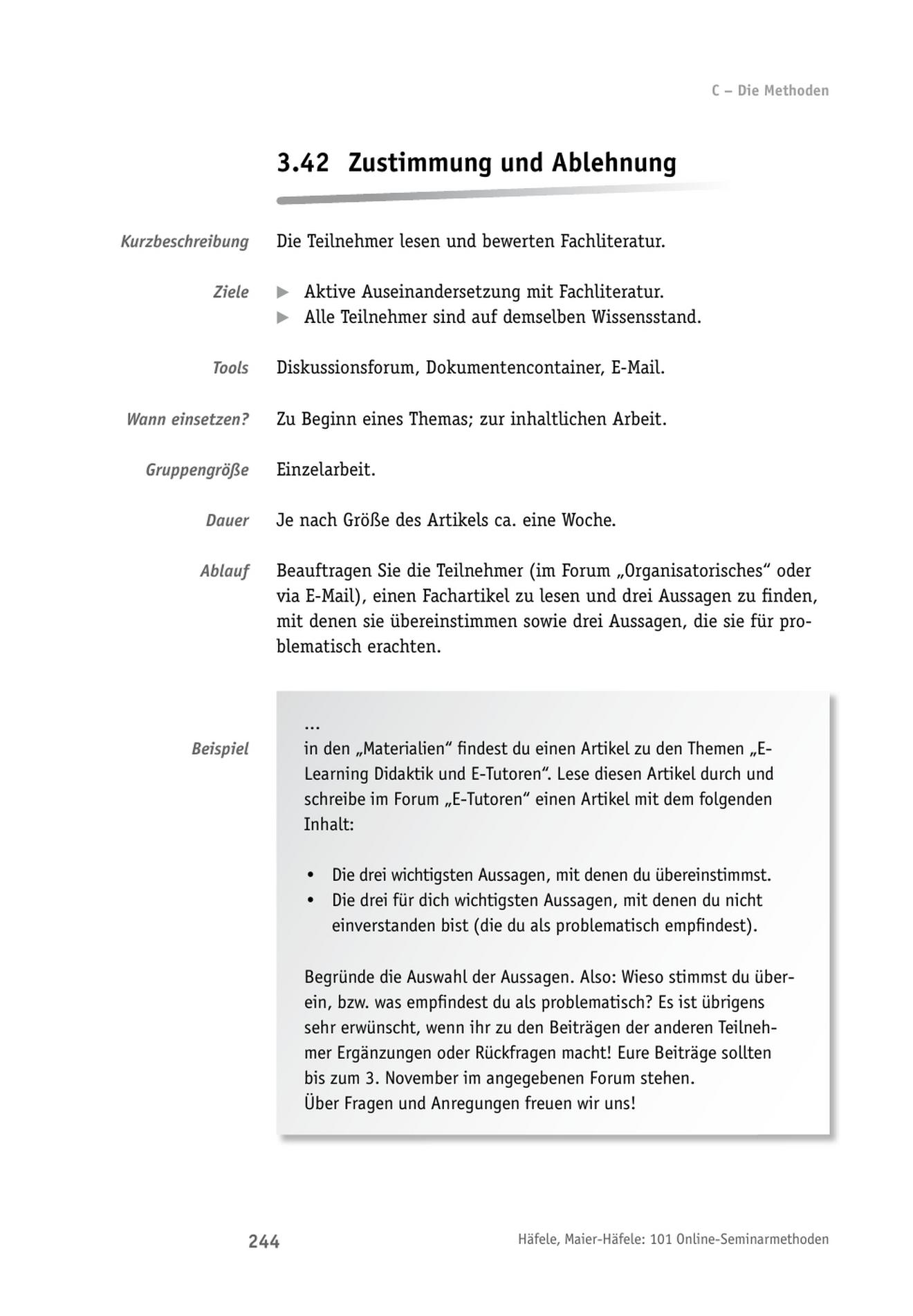 OnlineSeminarTool Zustimmung und Ablehnung