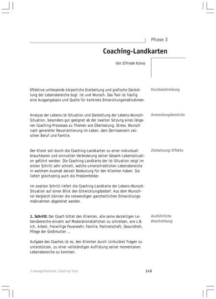 Coaching-Tool: Coaching-Landkarten