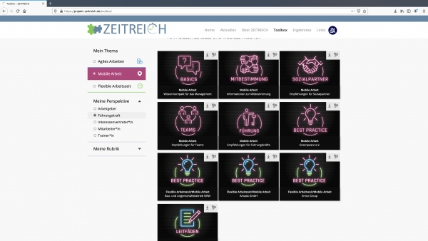 Toolbox für flexibles Arbeiten