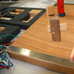 Aufstellung mit Skala