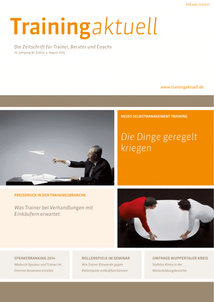 Cover Training aktuell 08/14 vom 04.08.2014