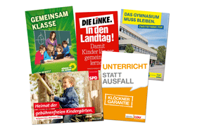 Wahlplakate zum Thema Bildung untersucht