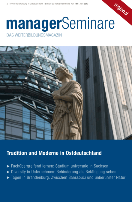 Extraheft  Tradition und Moderne in Ostdeutschland