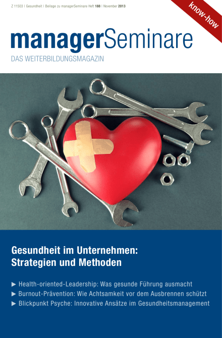 Extraheft  Gesundheit im Unternehmen: Strategien und Methoden