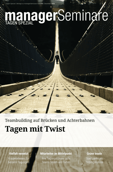 Extraheft  Teambuilding auf Brücken und Achterbahnen