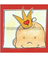 Zeichnung Baby mit Krone