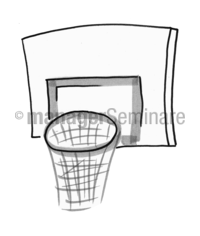 Zeichnung Basketballkorb