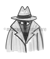 Zeichnung Spion