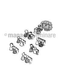 Zeichnung Schulklasse