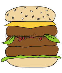 Zeichnung Burger