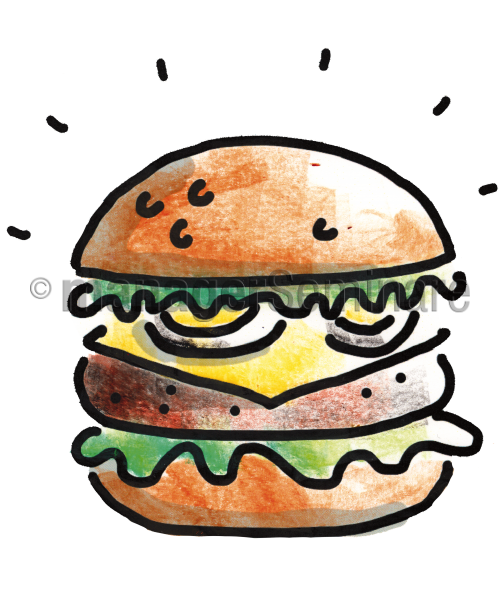 Zeichnung Burger