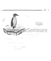 Zeichnung: Pinguin