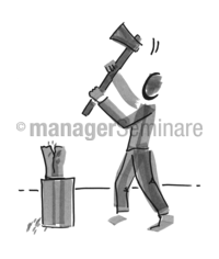 Zeichnung Holzfäller