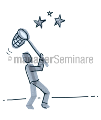 Zeichnung Sterne vom Himmel holen