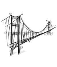 Zeichnung Brücke