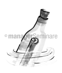 Zeichnung Flaschenpost
