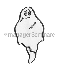 Zeichnung Gespenst mit Narben