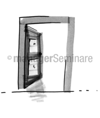 Zeichnung offene Tür 1