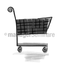 Zeichnung Einkaufswagen