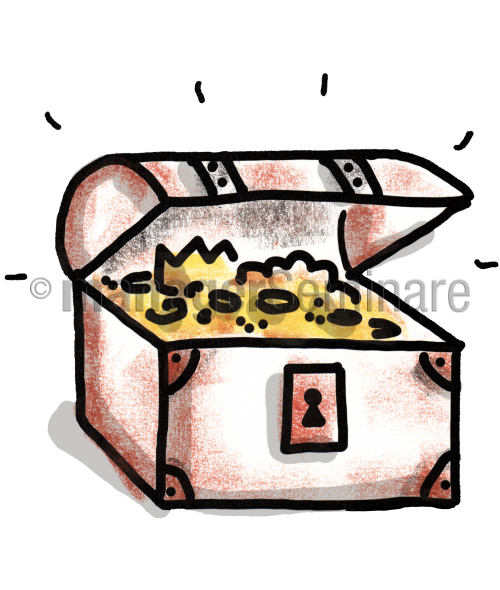 Zeichnung Schatzkiste