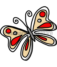 Zeichnung Schmetterling3