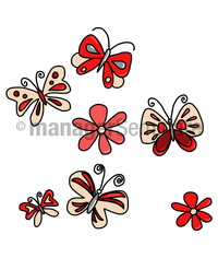Grafik Schmetterlinge