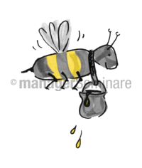 Zeichnung Biene