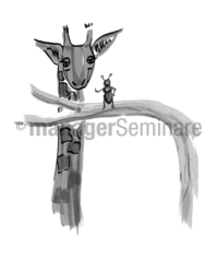 Zeichnung Giraffe und Ameise