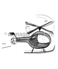 Zeichnung Hubschrauber