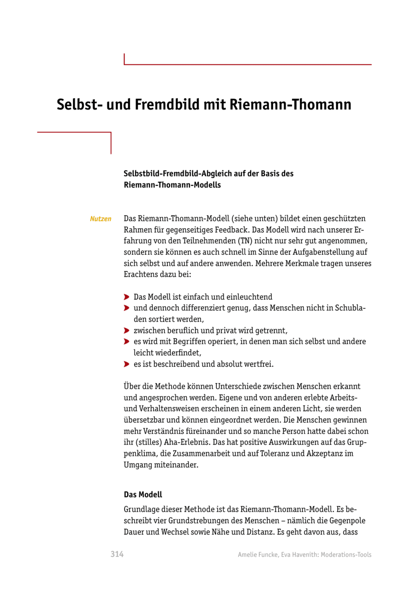 zum Tool: Moderations-Tool: Selbst- und Fremdbild mit Riemann-Thomann