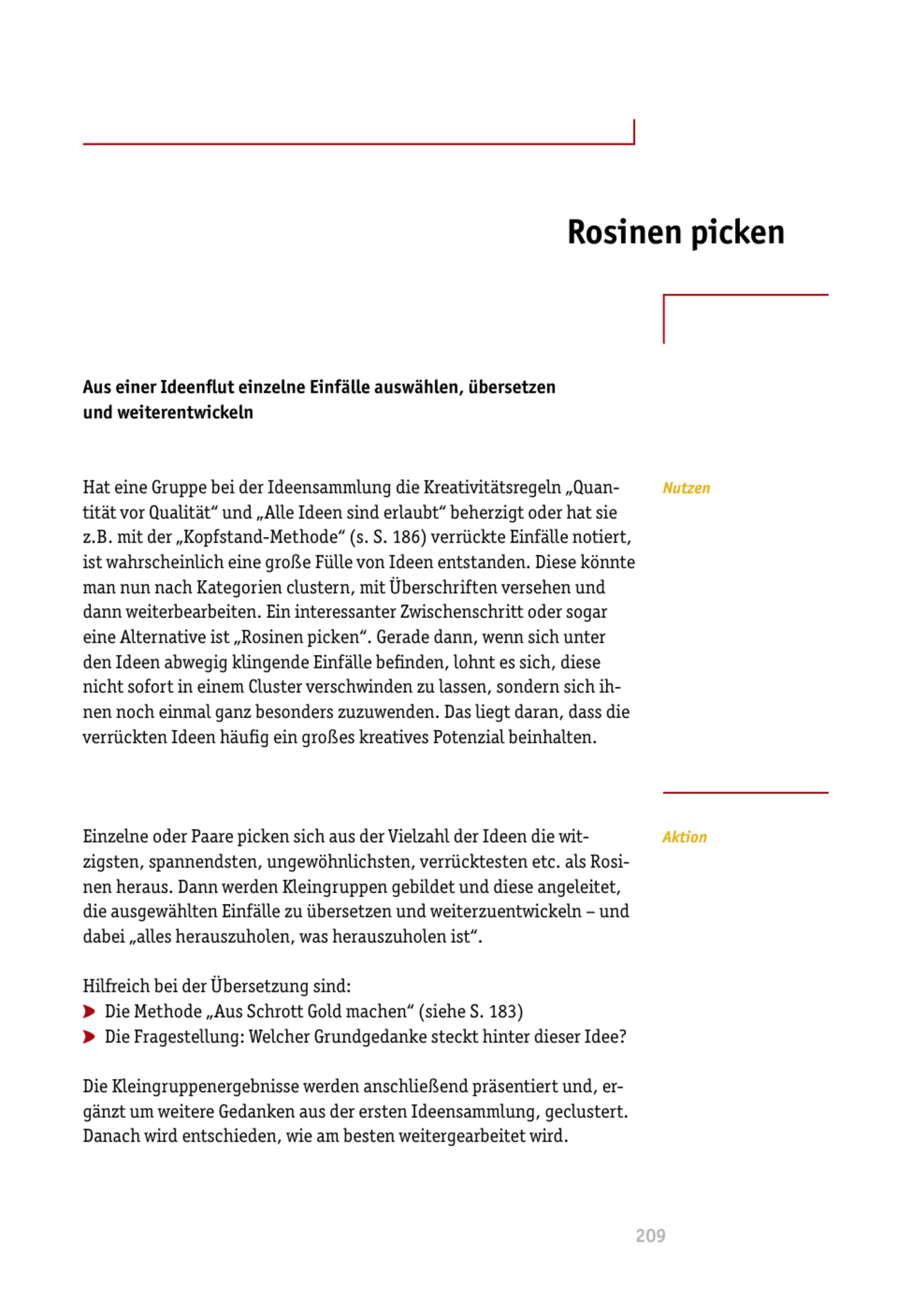 zum Tool: Moderations-Tool: Rosinen picken