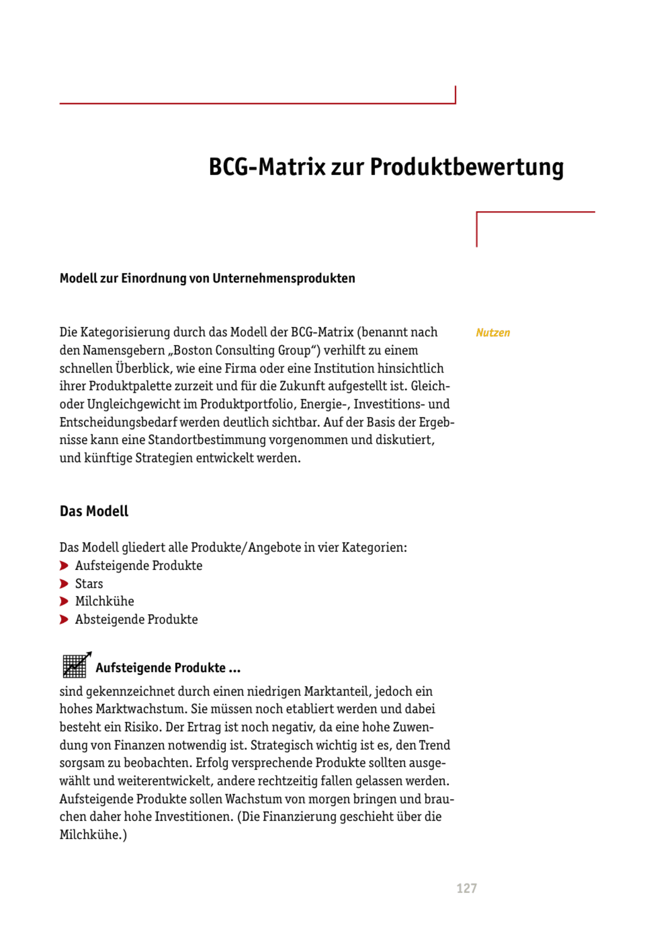 zum Tool: Moderations-Tool: BCG-Matrix zur Produktbewertung