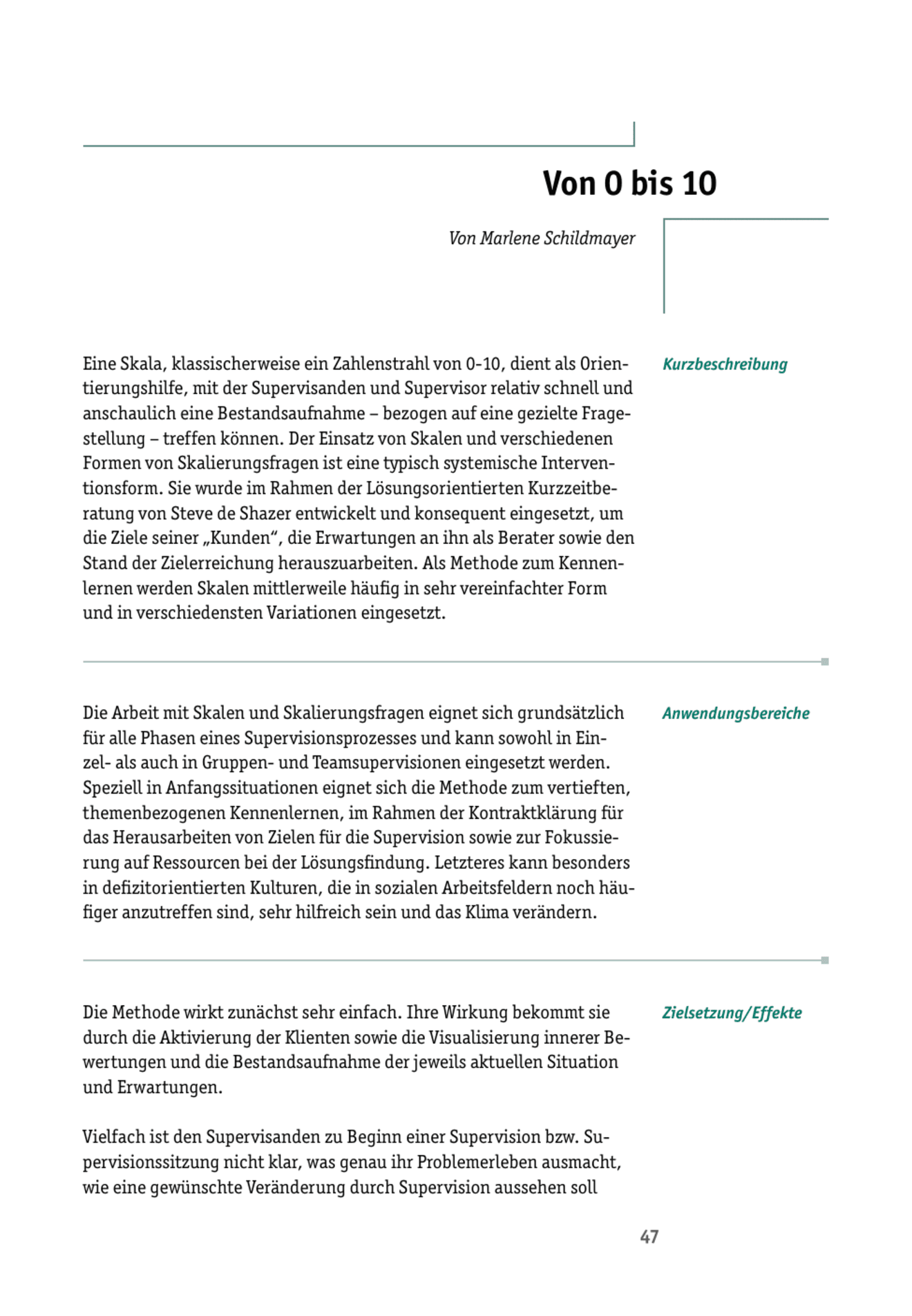 zum Tool: Supervisions-Tool: Von 0 bis 10